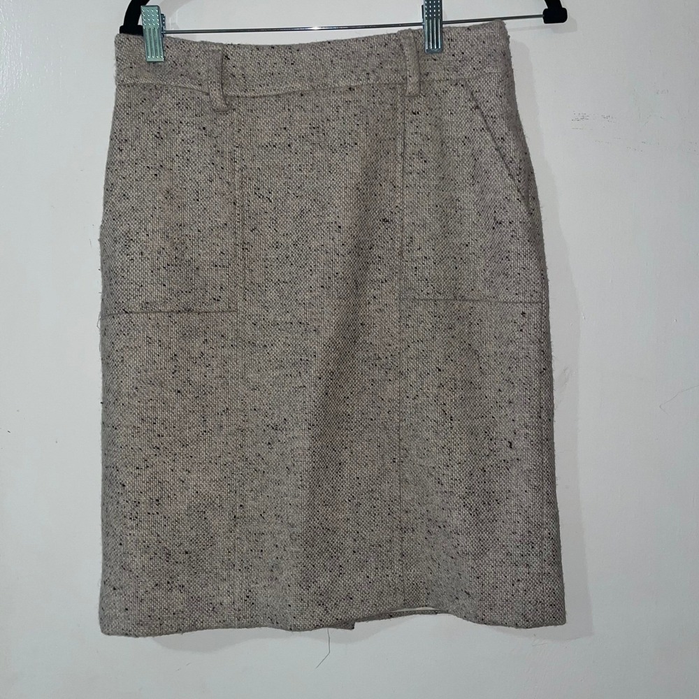 Ann‎ Taylor Tweed Wool Blend Pencil Skirt Women's Size 4 Career Office Classic